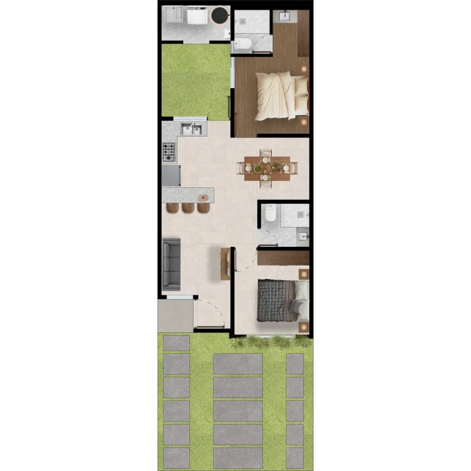 FRACCIONAMIENTO AURA CASA ZEN PLANTA BAJA